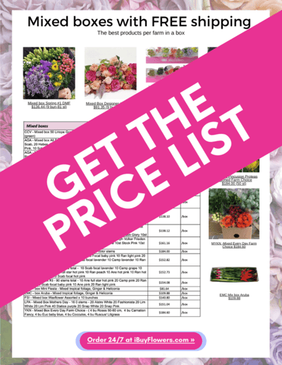 Mother's Day Pre-book pricelist