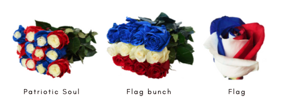 tinted memorial day flowers wholesale