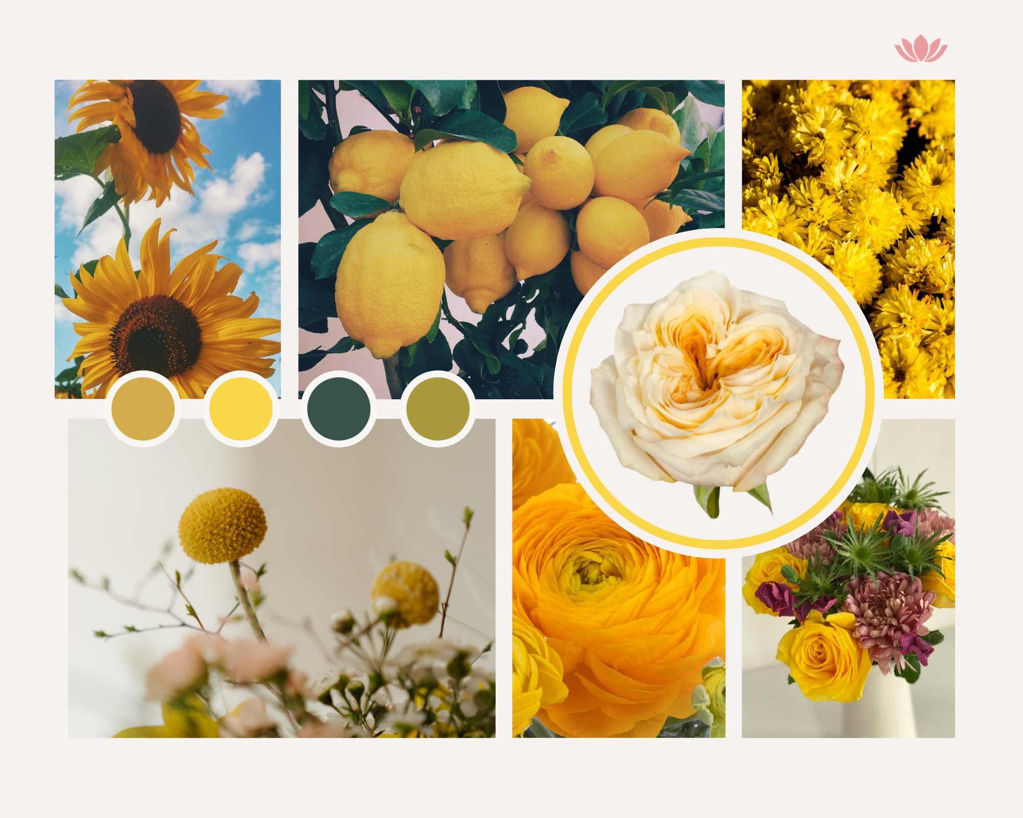 Summer yellow - moodboard