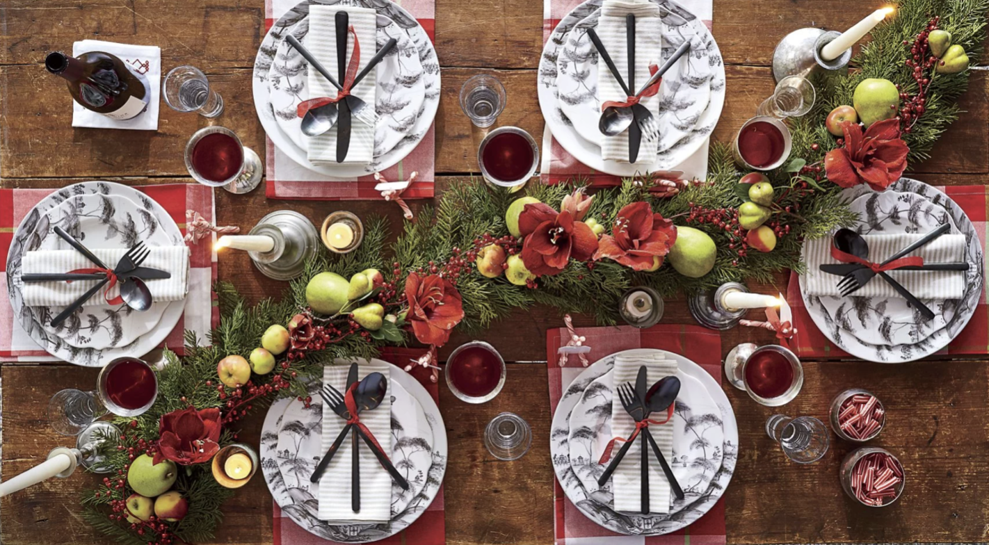 christmas table garland