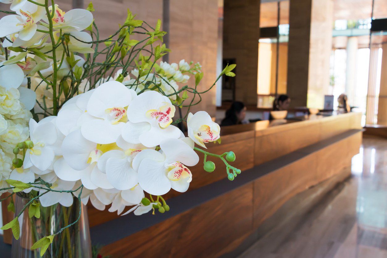 Flowers hotel lobby