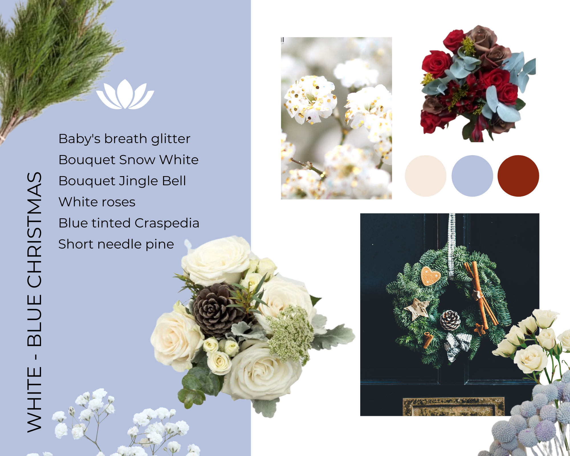 florlalmoodboard blue christmas